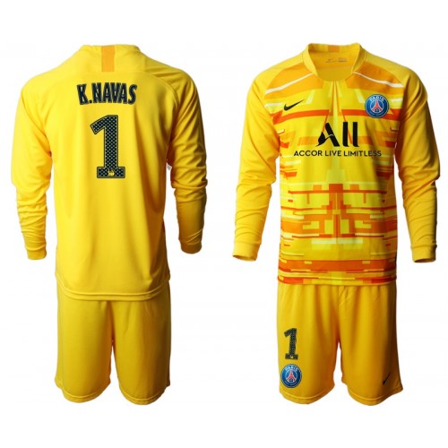 Paris Saint-Germain Fodboldtrøjer Målmand K NAVAS 1 Børn II 2019/20 Langærmet Paris Saint-Germain Fodboldtrøjer Målmand K NAVAS 1 Børn II 2019/20 Langærmet